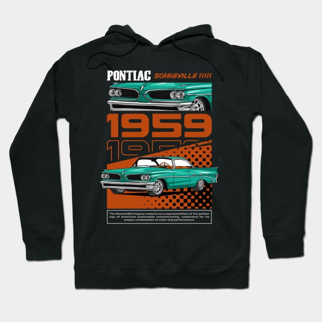 Bonneville Muscle Car Hoodie by milatees